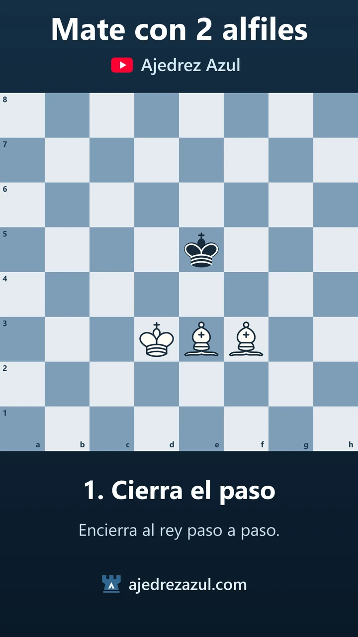 Mate con dos alfiles: evita el ahogado